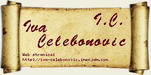 Iva Čelebonović vizit kartica